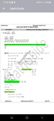 Download MathGuide: Papers|Answers ECZ+ Gratis – Latihan Ujian - Screenshot 1
