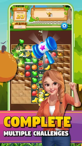 Download Sweet Fruit Match Puzzle Blast Gratis – Game Puzzle Seru - Screenshot 19