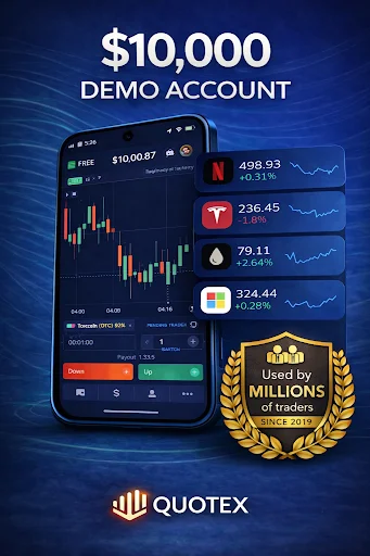 Download Quotex – Aplikasi Trading Forex & Opsi Terbaru - Screenshot 1