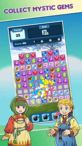 Download Gems Blast – Match Puzzle Terbaru – Game Teka-teki Seru - Screenshot 11