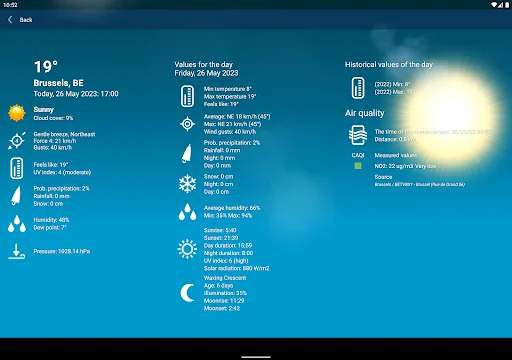 Download Weather Belgium XL PRO Terbaru – Prakiraan Cuaca Akurat - Screenshot 13