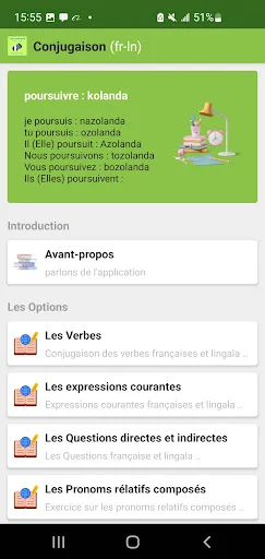 Download Conjugaison Française Lingala Terbaru – Belajar Konjugasi - Screenshot 1
