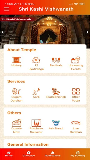 Unduh Aplikasi Shri Kashi Vishwanath Temple Resmi – Pesan Aarti - Screenshot 8