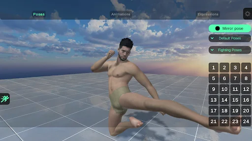Download Pro Poser 3D Model Poses – Referensi Anatomi Terbaik - Screenshot 22