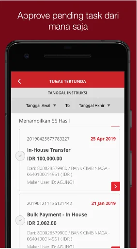 Download BizChannel@CIMB Mobile – Solusi Perbankan Bisnis Efisien - Screenshot 4