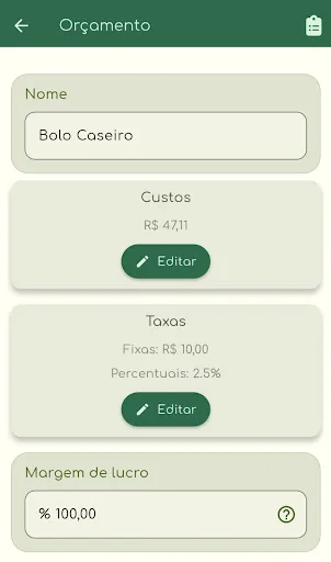 Download PrecificAção by Luh Ribeiro – Hitung Harga Jual Praktis - Screenshot 7