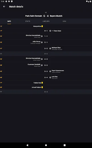 Download LiveScore Football Terbaru – Update Skor & Statistik - Screenshot 19