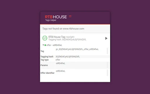 Download RTB House Tags Helper Terbaru – Cek Tag Gratis - Screenshot 2