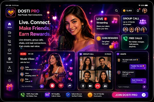 Download Dosti Pro Terbaru – Video Call & Chat Gratis - Screenshot 7
