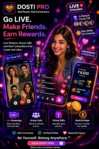 Download Dosti Pro Terbaru – Video Call & Chat Gratis - Screenshot 3