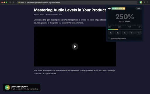 Download Sound Boost Pro Terbaru – Pengeras Suara Chrome Gratis - Screenshot 3