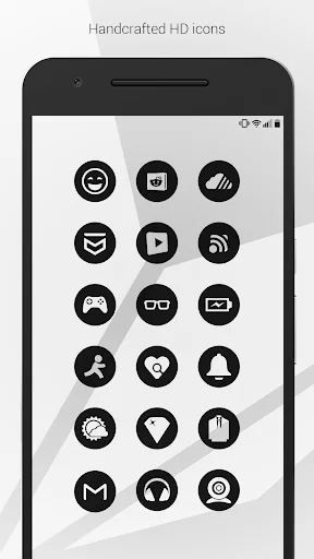 Download Dark Void – Black Circle Icons Terbaru – Kustomisasi HP - Screenshot 3