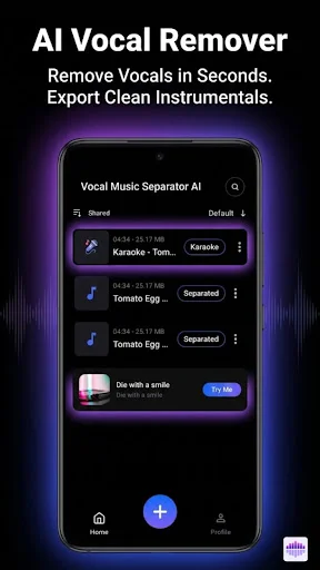 Download Vocal Music Separator AI Terbaru – Pemisah Vokal Gratis - Screenshot 1