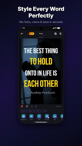 Download Quotes Creator: Buat Kata Bijak Keren & Estetik Gratis - Screenshot 2