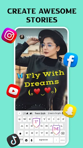 Stylish Text & Keyboard: Font Keren & Tema Keyboard Gratis - Screenshot 6