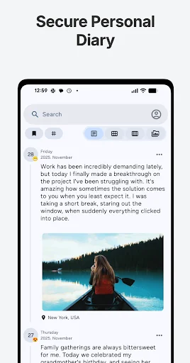 Download ONEDiary Terbaru – Aplikasi Buku Harian Pribadi Aman - Screenshot 1