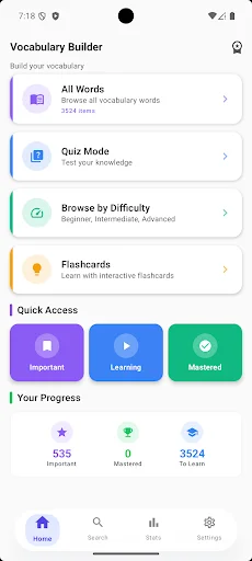 Download Vocabulary Builder Terbaru – Belajar 4000 Kata Gratis - Screenshot 1