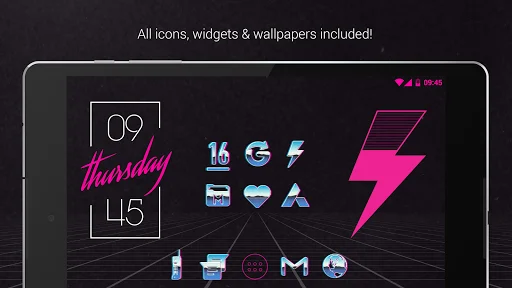 Download Rad Pack Pro – Tema 80-an Ikon Retro Terbaik di Android - Screenshot 17