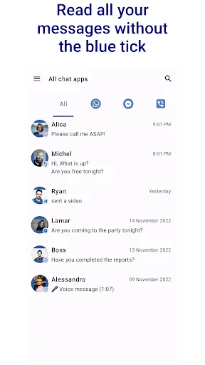 Download NoBlueTick Terbaru – Baca Pesan Tanpa Centang Biru - Screenshot 1