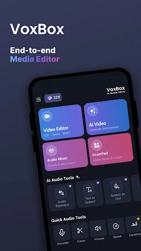 Download VoxBox AI Video & Audio Editor Terbaru – Edit Video Gratis - Screenshot 1