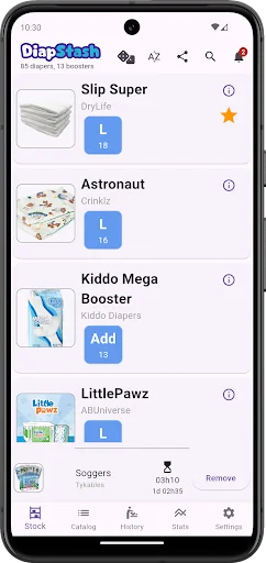 Download DiapStash Terbaru – Pantau Stok Popok Anda dengan Mudah - Screenshot 1