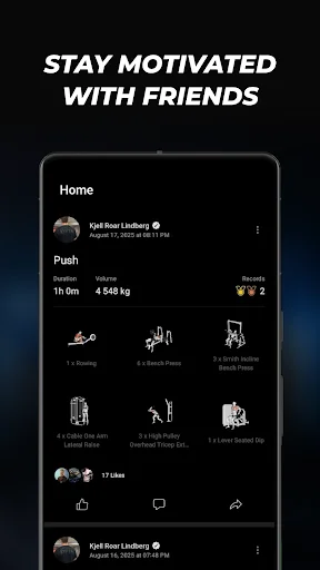 Download Lyfta: Gym Log Workout Tracker Terbaru – Lacak Latihanmu - Screenshot 7
