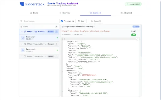 Unduh RudderStack Assistant Terbaru – Debug Event Real-Time - Screenshot 4