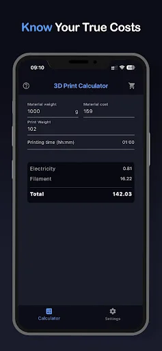 Download 3D Print Cost Calculator – Hitung Biaya Cetak 3D Gratis - Screenshot 1