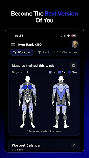 Download Gym Rank: AI Workout Tracker – Lacak Fitness Gratis - Screenshot 17