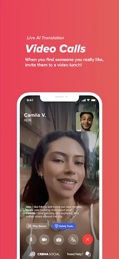 Download Crema Social Terbaru – Teman Internasional & Video Chat - Screenshot 3