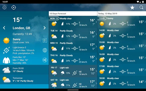 Download Weather Switzerland XL PRO – Ramalan Cuaca Akurat - Screenshot 11