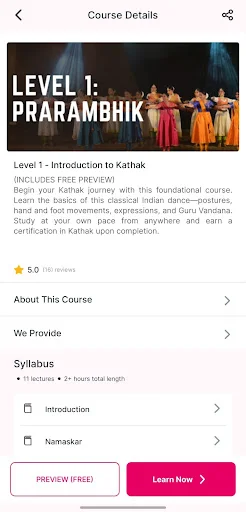 Download Learn Kathak Terbaru – Kursus Tari Klasik India Gratis - Screenshot 4