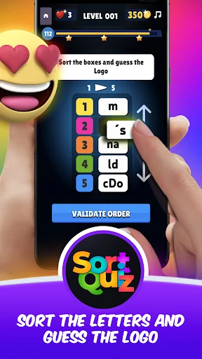 Download Logomania 3 Sort Quiz Words Terbaru – Game Tebak Logo Seru - Screenshot 1