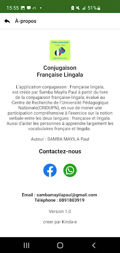 Download Conjugaison Française Lingala Terbaru – Belajar Konjugasi - Screenshot 3