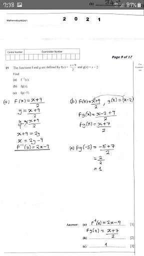 Download MathGuide: Papers|Answers ECZ+ Gratis – Latihan Ujian - Screenshot 14