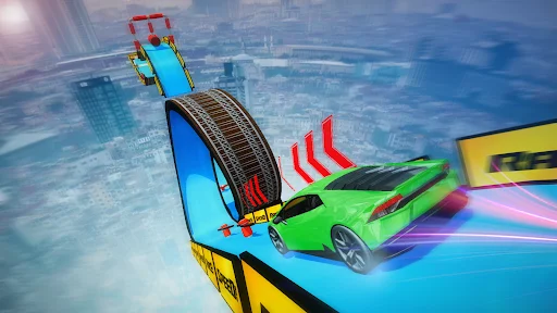 Download Car Stunts: Stunt Driving Game – Aksi Balapan Ekstrem - Screenshot 2