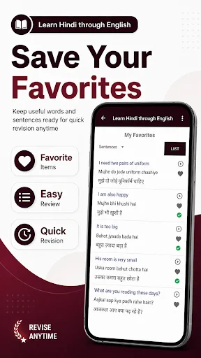 Download Learn Hindi through English – Belajar Bahasa Cepat - Screenshot 6