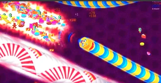 Download Snake Worm Battle Zone IO Terbaru – Game Ular Seru Gratis - Screenshot 1