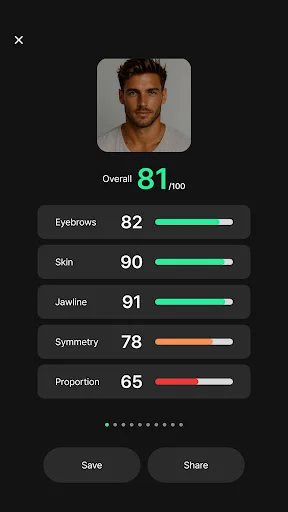 Download Looksmaxxing AI Terbaru – Skor Simetri Wajah Gratis - Screenshot 9