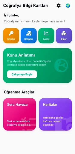 Download Coğrafya Bilgi Kartları Terbaru – Belajar Geografi Gratis - Screenshot 1