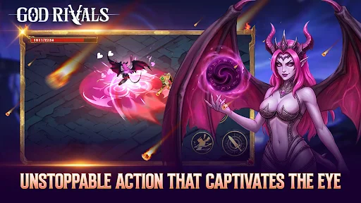 Download God Rivals: RPG Roguelike Terbaru – Aksi Fantasi Gelap - Screenshot 2