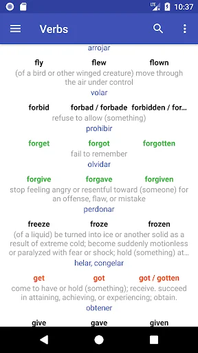 Download English Verbs Terbaru – Kuasai Konjugasi Bahasa Inggris - Screenshot 2