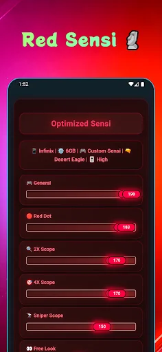 Download Red Number Headshot Terbaru – Optimasi Sensitivitas FF - Screenshot 2