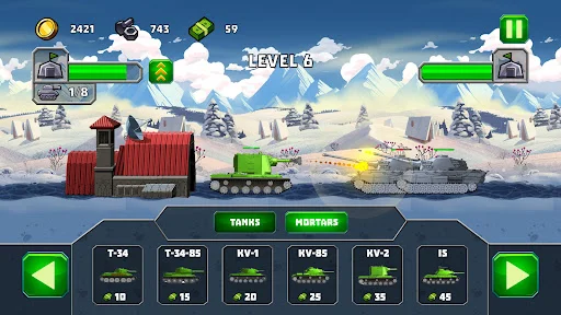 Download Tank Attack 5 | Tanks 2D Terbaru – Game Perang Seru - Screenshot 17