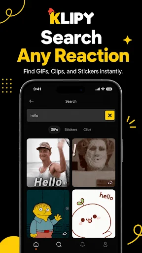 Download KLIPY Terbaru – GIF, Stiker & Klip Seru Gratis - Screenshot 4