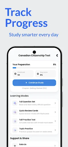Download Canadian Citizenship Test Prep – Latihan Ujian Resmi - Screenshot 2