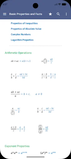 Download Math Formulae Lite Terbaru – Aplikasi Rumus Lengkap - Screenshot 2