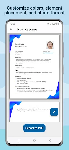 Download Resume Builder – CV Maker PDF Terbaru – Buat CV Gratis - Screenshot 3
