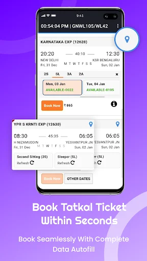 Download Quick Tat Kal – Pesan Tiket Kereta IRCTC Cepat & Mudah - Screenshot 1