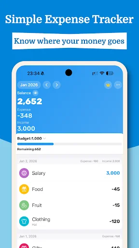 Download Expense Tracker: EasyBudget – Atur Keuangan Anda Mudah - Screenshot 1